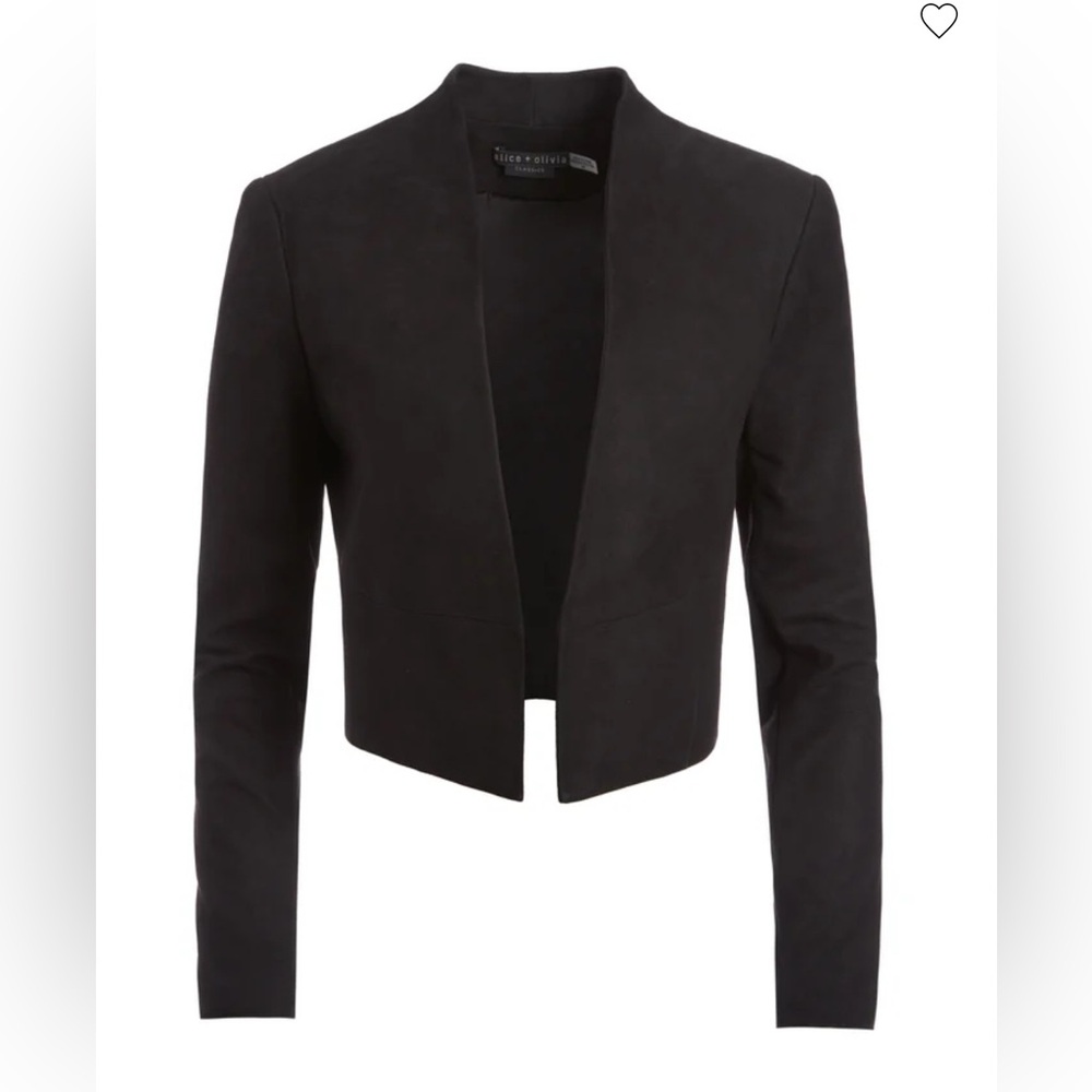 NWT Alice + Olivia Harvey Suede Jacket